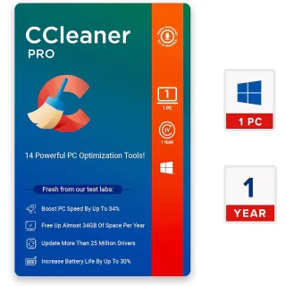 CCleaner Professional 1 Year, 1 Device - Windows Key (Global)