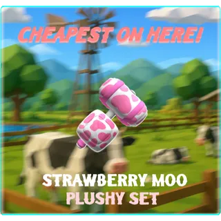Strawberry Moo Plushy Set FTF