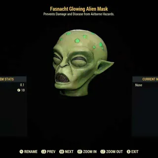 Glowing Alien Mask