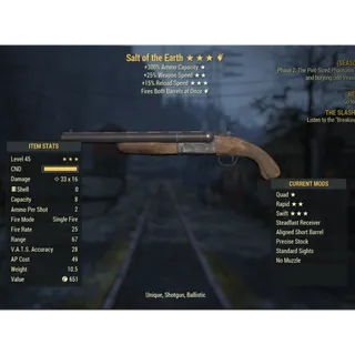 ( Xbox ) Salt of the Earth ( Q,25,15)