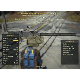( PC ) Injected Effect | LVL 50 | .50 Cal | ★ Bloodied ★★★ Lightweight ★★★★ Staggering | Stagger |