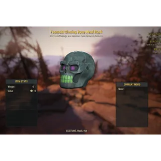 ( PS4 / PS5 ) Fasnacht Glowing Bone Head Mask