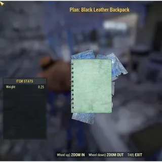 Black Leather Backpack Plan (Dev)
