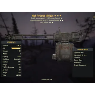 ( Xbox ) Double Explosive Minigun ( D,E,90%)