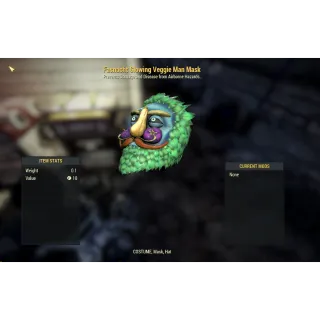 Fasnacht Glowing Veggie Man Mask