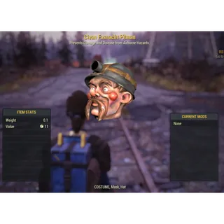 ( Pc )  Clean Fasnacht Pitman Mask