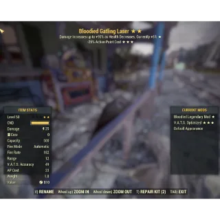 Bloodied Gatling Laser (Invisible)