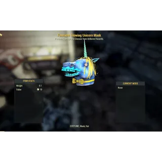 Fasnacht Glowing Unicorn Mask