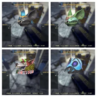 All NEW x4 RARE glowing masks bundle 2024 