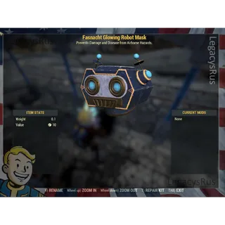 Fasnacht Glowing Robot Mask 2024 