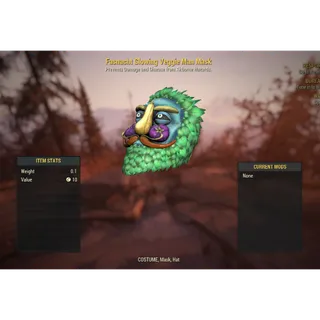 ( PS4 / PS5 ) Fasnacht Glowing Veggie Man Mask