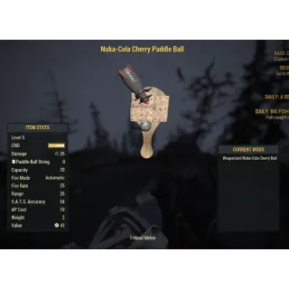 ( Xbox ) Nuka-Cola Cherry Paddle Ball (Collectors item)