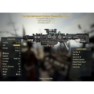 Two Shot Enclave Aligned Sniper Rifle (Ts,50%,15%)