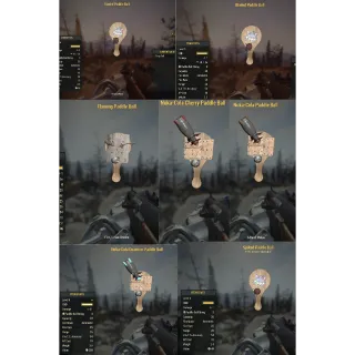 All 7 Legacy Paddle Balls (Collectors Item) 