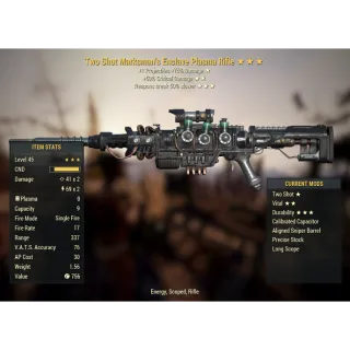Two Shot Enclave Aligned Sniper Rifle (TS,50%,50%)