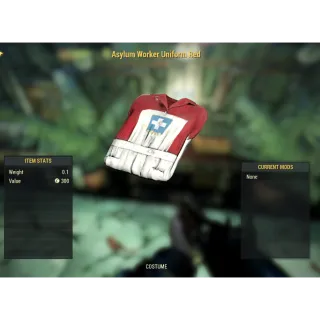 ( Xbox ) Red Asylum Worker Uniform 