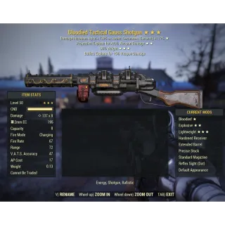 Bloodied Gauss Shotgun (B,E,90%)