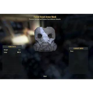 ( Xbox ) Reverse Forest Scout Armor Mask (Collectors)