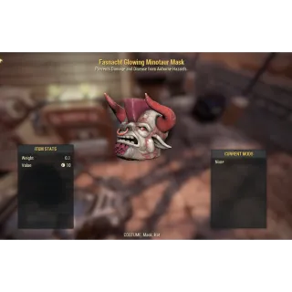 Fasnacht Glowing Minotaur Mask