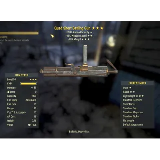 Quad Gatling Gun (Q,25%,90%)