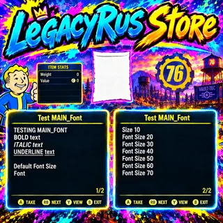 ( Xbox ) Test MAIN_Font ( Dev Note )
