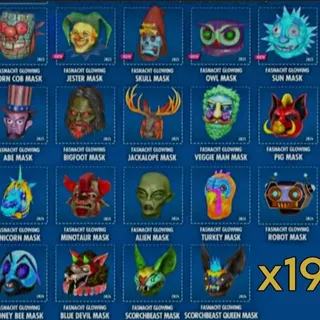 ( Xbox ) All 19 Glowing Fasch Masks