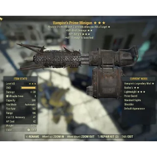 Vampires Minigun Basher V,50%,90%