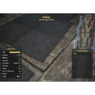 ( Xbox ) Unrolled Fully Invisible Railway Rifle