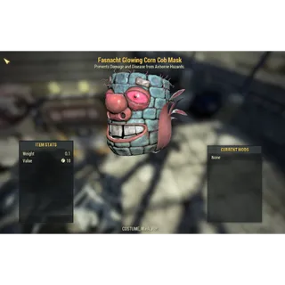 Fasnacht Glowing Corn Cob Mask