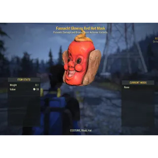 ( PC ) Fasnacht Glowing Red Hot Mask