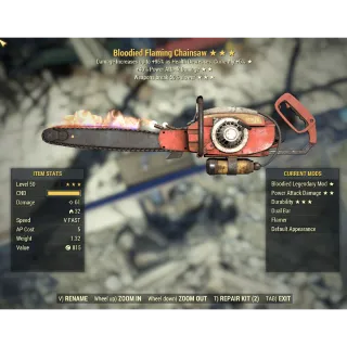 Bloodied Chainsaw B,40% PA, 50%