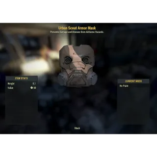 ( Xbox ) Reverse Urban Scout Armor Mask (Collectors)