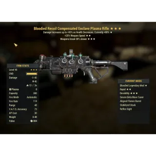 Bloodied Enclave Rifle Flamer 25,50