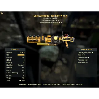 Quad Tesla Rifle (Q,25%,50%)