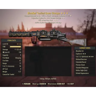  Bloodied Gauss Shotgun (B,E,35%)