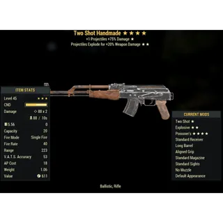 ( PC ) Injected Effect | LVL 50 | Handmade | ★ Two Shot ★★ Explosive ★★★★ Poisoner's | Poison Handmade |