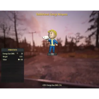 ( PS4 / PS5 ) Bobblehead: Energy Weapons 100