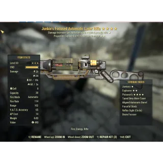 Junkies Poison Explosive Laser Rifle