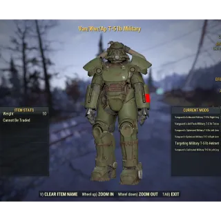 Vanguard T-51 Military Painted WWR 