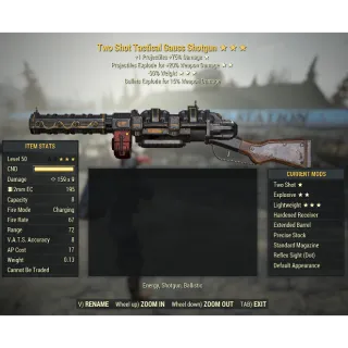 Two Shot Gauss Shotgun (TS.E.90%)