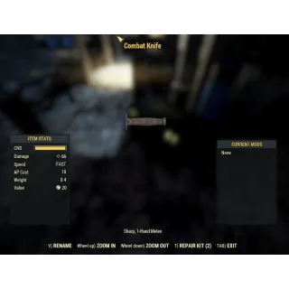 Combat Knife (No Level) (No Blade)