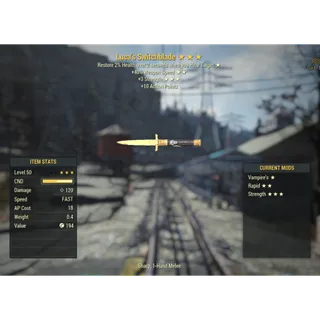 ( Xbox ) Luca's Switchblade ( V, 40% WS, +3 S)