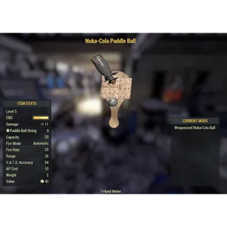 ( Xbox ) Nuka-Cola Paddle Ball