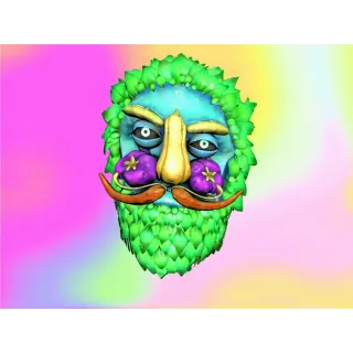 Fasnacht Glowing Veggie Man Mask