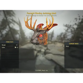 ( PS4 / PS5 ) Fasnacht Glowing Jackalope Mask