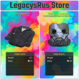 ( Xbox )   BOS Jumpsuit And Urban Scout Mask 