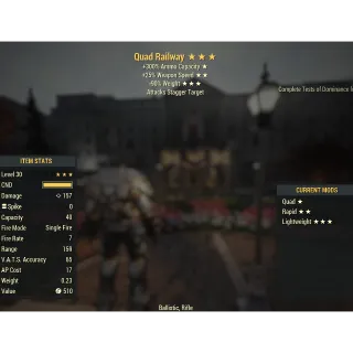 Quad Full Invisible Railway Rifle