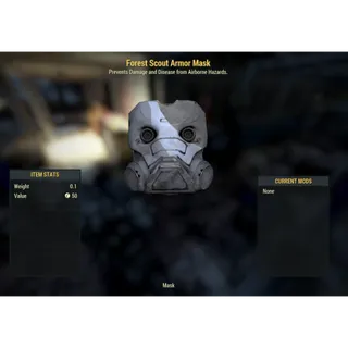( Xbox ) Reverse Forest Scout Armor Mask (Collectors)