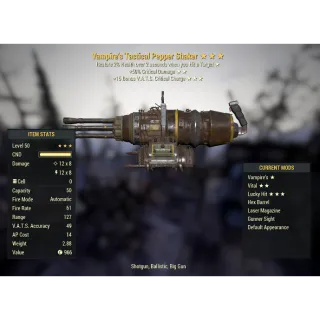 Vampire's Pepper Shaker (Vampires, 50% Crit, +15 VATS Fill)
