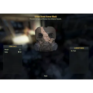 ( Xbox ) Reverse Urban Scout Armor Mask (Collectors)